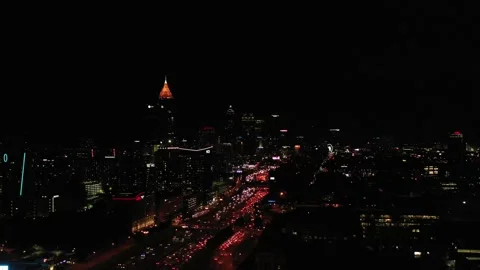 ATLANTA NIGHT push out-014 Video stock 169165656