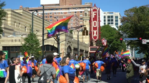 Atlanta Pride Parade Stock Footage 68375336