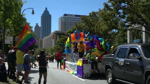 Atlanta Pride Parade Stock Footage 68376058