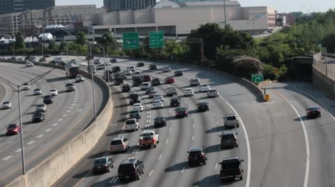 Atlanta Rush Hour Traffic Stock Footage 42115269
