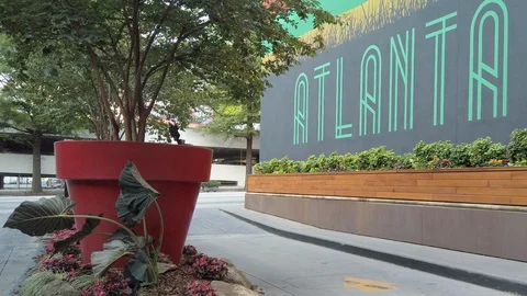Atlanta Sign Stock Footage 108736223