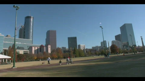 Atlanta skyline Stock Footage 296224