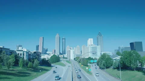 Atlanta Skyline Stock Footage 131242749