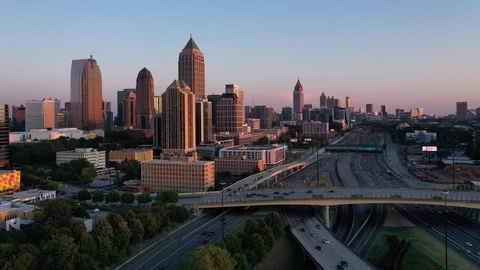 Atlanta Skyline Hyperlapse Stock-Footage 118347513