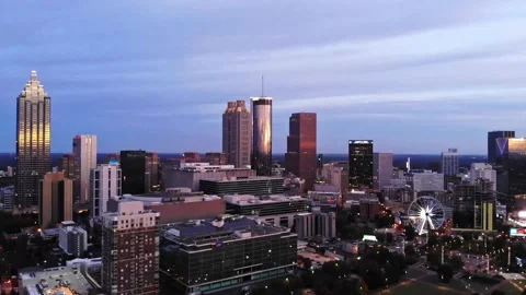 Atlanta Skyline Sunset 005 Stock Footage 170849073