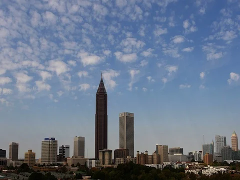 Atlanta Skyline Time Lapse Stock Footage 69515033