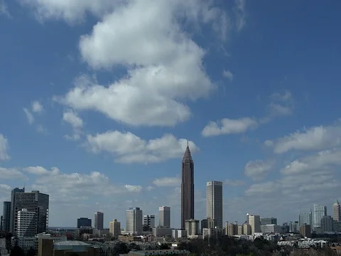 Atlanta Skyline Time Lapse Stock Footage 72683598