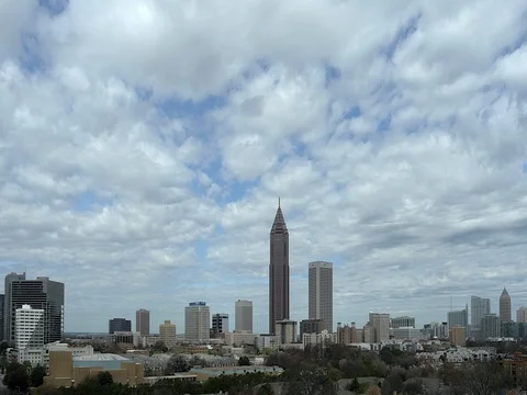 Atlanta Skyline Time Lapse Stock Footage 73361808