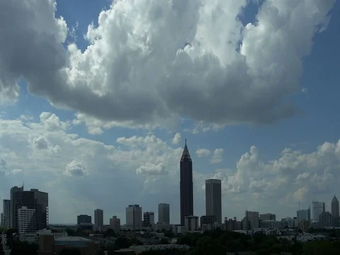 Atlanta Skyline Time Lapse Stock Footage 74764780