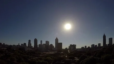 Atlanta Skyline Time Lapse 動画素材 75428040