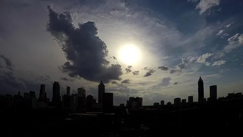 Atlanta Skyline Time Lapse. Stock Footage 75775972