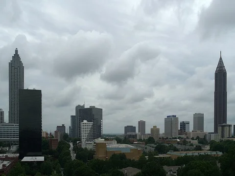 Atlanta Skyline Time Lapse Video stock 76988983