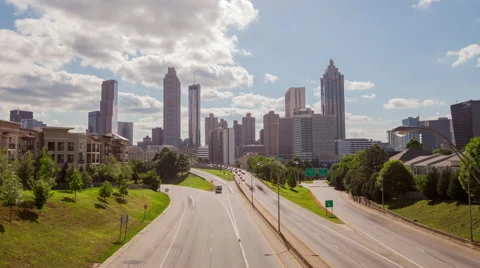 Atlanta Skyline Timelapse Vidéo 54131585