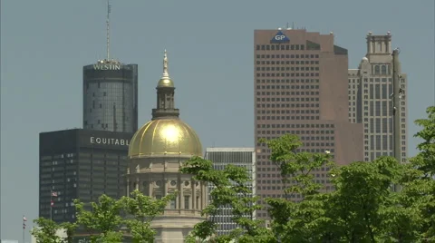 Atlanta State Capitol Stock-Footage 990924
