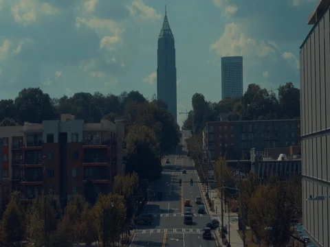 Atlanta Street View Video stock 80780250