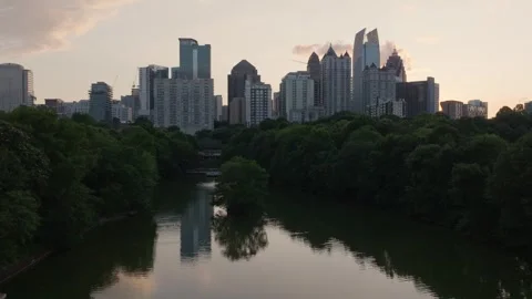 Atlanta Sunset 12 Stock Footage 276927129