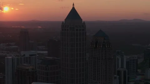 Atlanta Sunset 19 Stock Footage 276927356