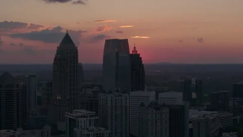 Atlanta Sunset 26 Stock Footage 276927618