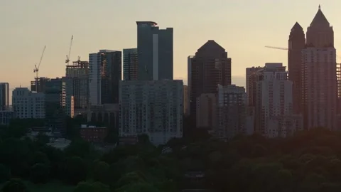 Atlanta Sunset 3 Stock Footage 276928158