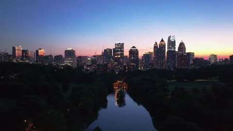 Atlanta Sunset 32 Stock Footage 276927755