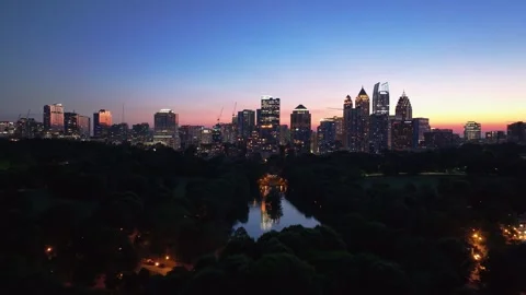 Atlanta Sunset 33 Stock Footage 276927843