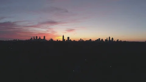 Atlanta Sunset Video stock 86087144