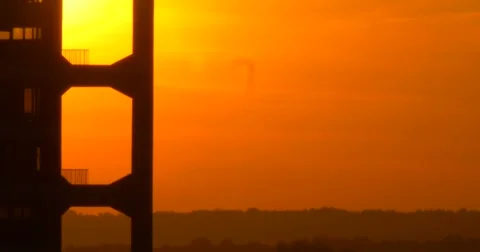 Atlanta Sunset Time Lapse Stock Footage 62358066