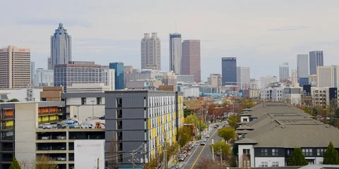 Atlanta Time Lapse Stock Footage 104444874