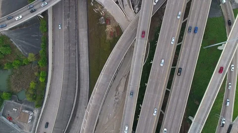 Atlanta traffic drone Stock Footage 106358970