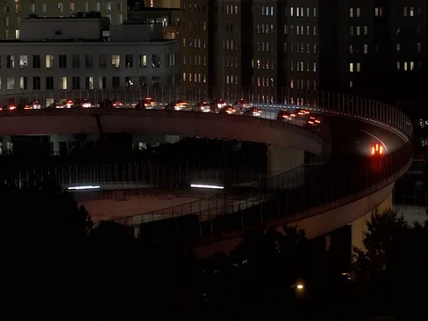 Atlanta Traffic Slow Shutter Time Lapse Stock Footage 69301918