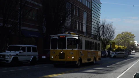 Atlanta Trolley Stock Footage 64400282