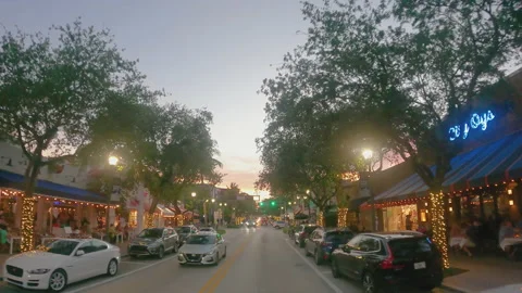 Atlantic Ave Delray Beach Vídeo Stock 155258531