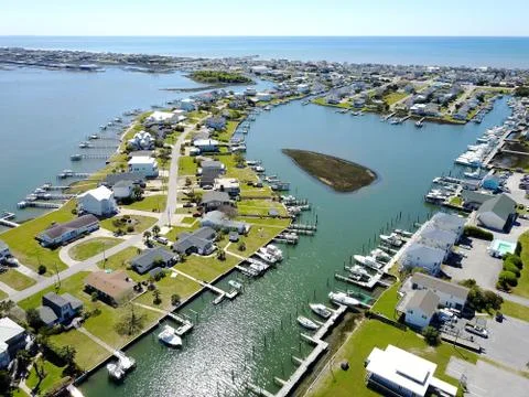 Atlantic Beach soundside Stock Photos