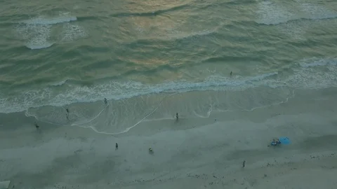 The  Atlantic  Beach.4K Stock Footage 98798747