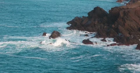 Atlantic cliffs after storm Stock-Footage 197068117