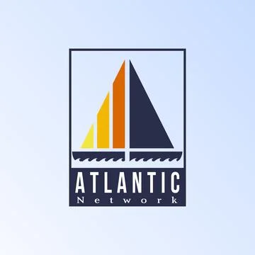 Atlantic Connect Logo Stock Illustration