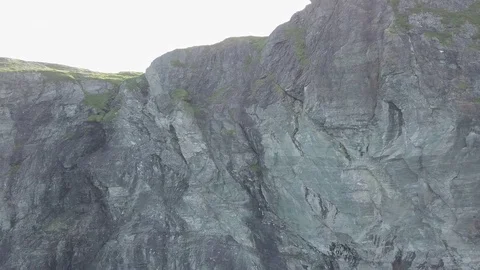 Atlantic Cove Pull Back Sunset Flare Stock Footage 83423286