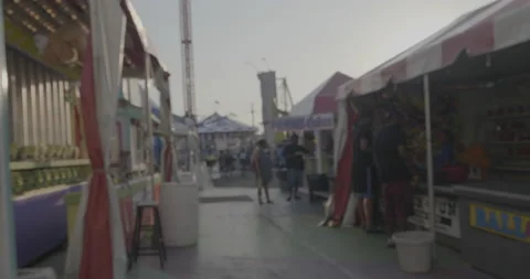 Atlantic Fun Park Interior Stock Footage 168111320