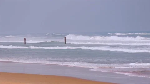 The Atlantic Ocean and the movement of the waves Stock Footage 133651108