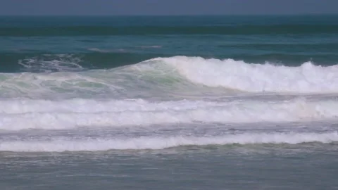 The Atlantic Ocean and the movement of the waves Stock Footage 133654568