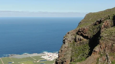 Atlantic Ocean Cliffs Green Shore Tenerife Spain Stock Footage 104406415