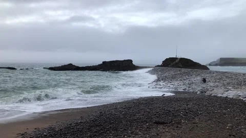 Atlantic Ocean in Cornwall - England Stock Footage 167651918