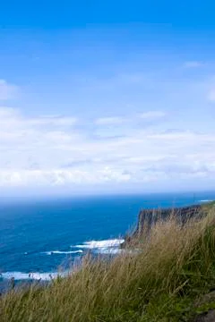 Atlantic Ocean at he Cliffs of Moher Stock Photos