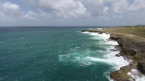 Atlantic Ocean Island Coastline Video stock 88566429