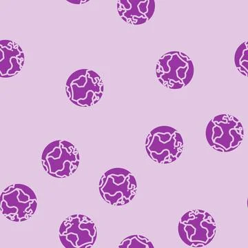 Atlantic ocean map glyph vector seamless pattern Stock Illustration