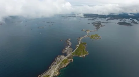 Atlantic Ocean Road Stock Footage