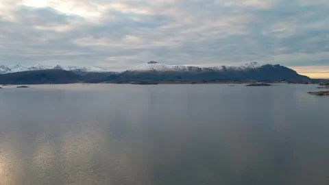 Atlantic Ocean Road Scenic Drive in Norway, Drone Footage Stock Footage 315742012