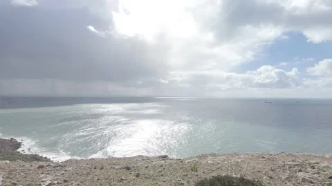 Atlantic Ocean from Safi 4K Morocco Stock Footage 327557216