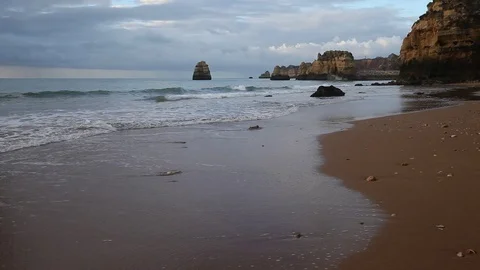 Atlantic ocean stormy cloud seascape Stock Footage 78417568