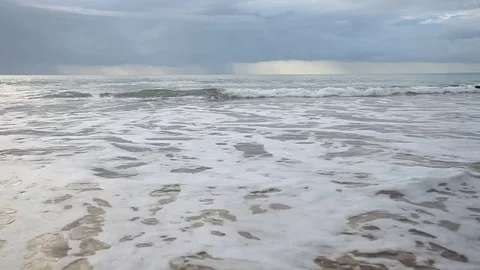 Atlantic ocean summer scenic view. Ocean wave close up video Stock Footage 77466985